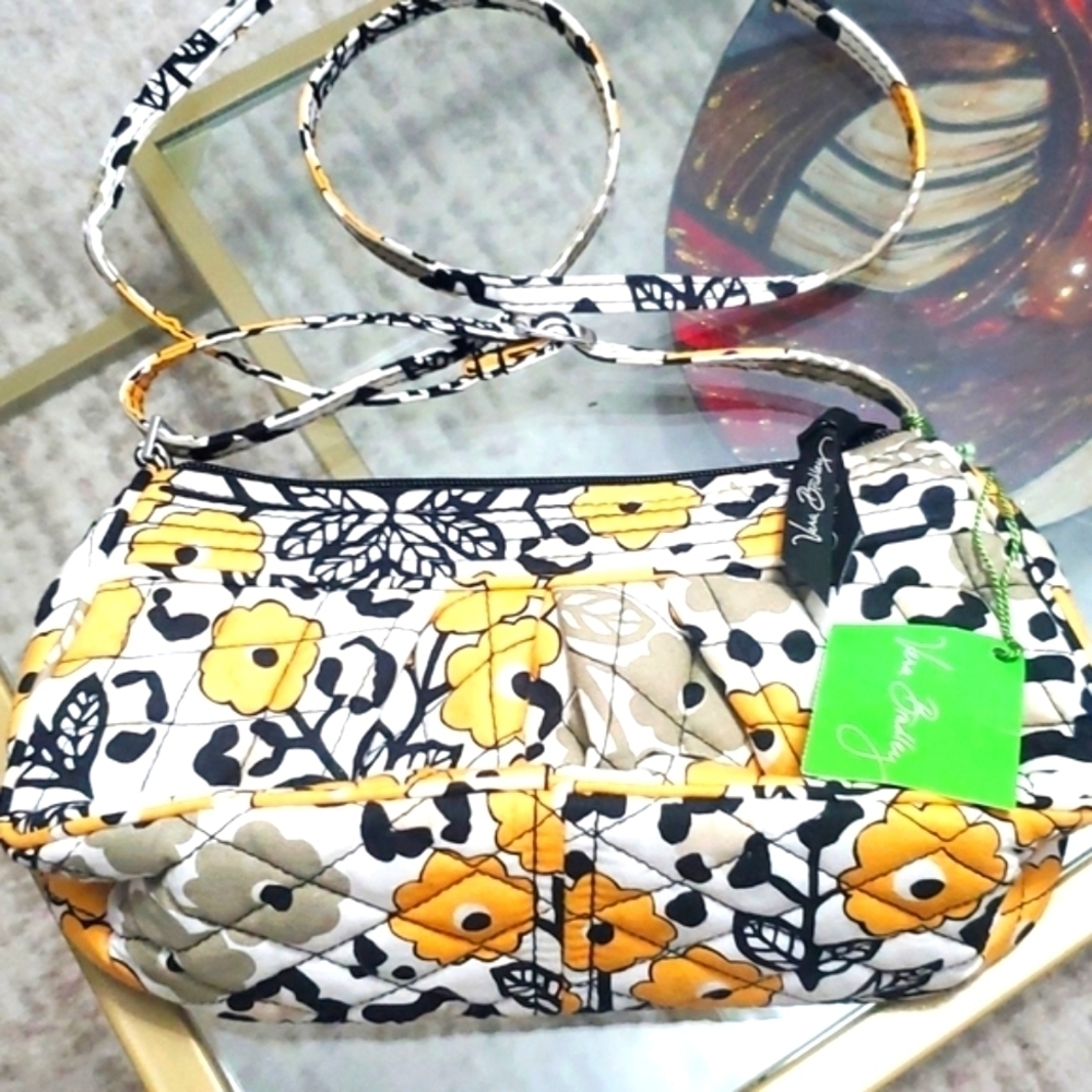 Vera Bradley yellow poppy flowers nwt